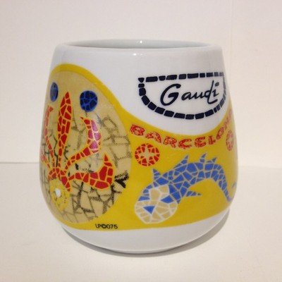 Antoni Gaudi Barcelona Souvenir Mug - Heavy Weight Cool Handle Mosaic Modern Art