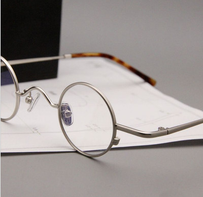 Japanese Round Eyeglass Frames Men Women 35mm Silver Glasses Retro Eyewear US