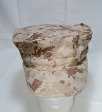 U.S. Military NAVY Hat Size XL Desert Marpat Garrison 8 Point Cover