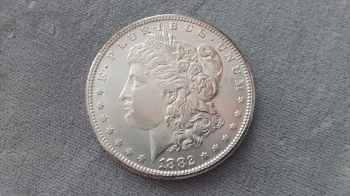 1882 S Morgan Silver Dollar, Key Date, Rare, MS+, Gem