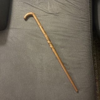 Asian Hand Carved Dragon Cane Walking Stick