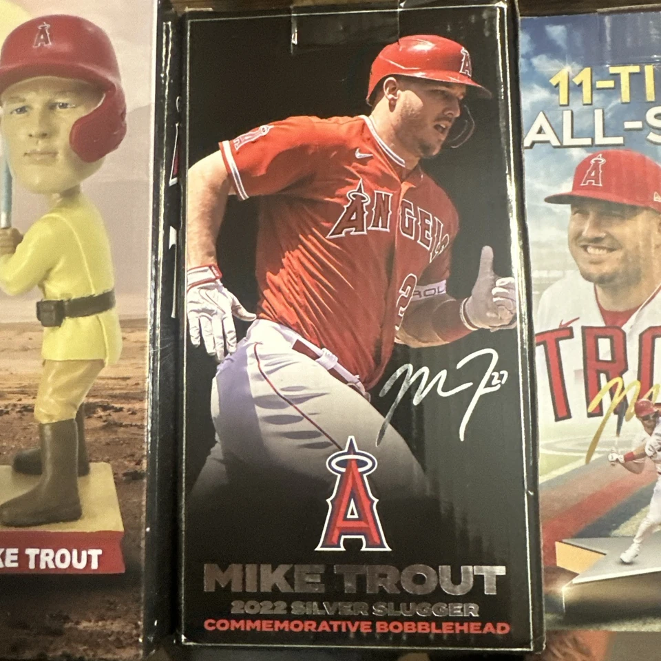 Mike Trout Bobblehead SGA Lote de 3 Foto 3 de 4
