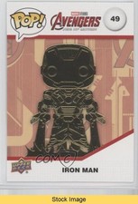 2023 Upper Deck Funko Pop Marvel Infinity Saga Gold Iron Man #49 READ 11qd