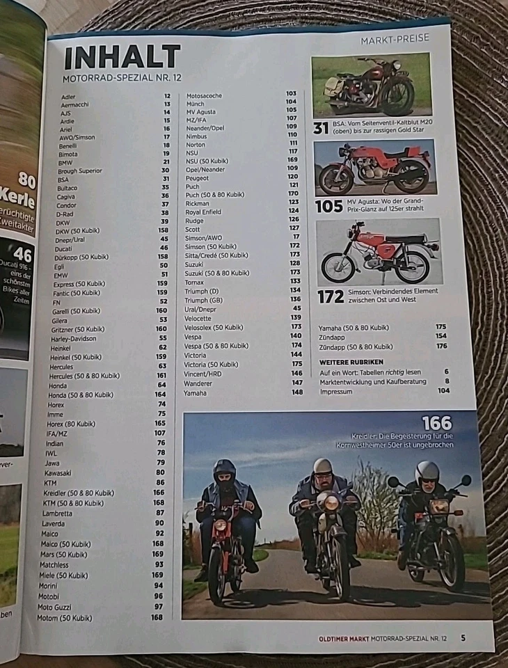 Oldtimer Markt Spezial Nr.12 - 2025/2026 Klassische Motorräder Preise - Bild 3 von 4