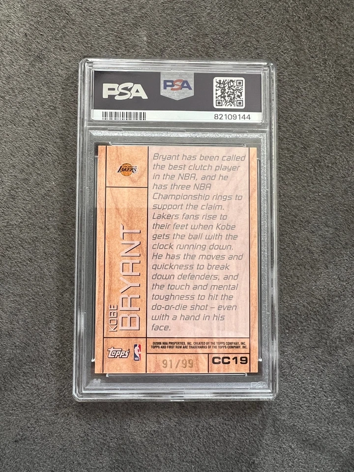 Kobe Bryant 2005-06 Topps First Row Basketball Center Court #CC19 Lakers /99 - Image 2 of 2