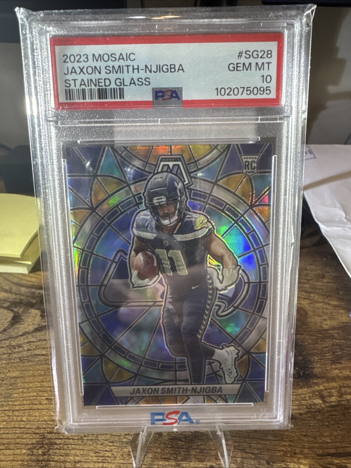 2023 Panini Mosaic - Stained Glass Jaxon Smith-Njigba #SG-28 (RC)