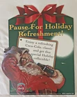 1994 Vintage Coca-Cola Santa Claus Cardboard Holiday Display Sign 🏷️