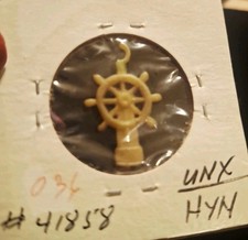 Vintage Celluloid Mini Cracker Jack Or Gumball Toy Captain's Wheel