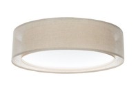 Deckenleuchte Stoff Braun Esszimmer E27 Rund Ø50 Cm Schirm Deckenlampe Flur