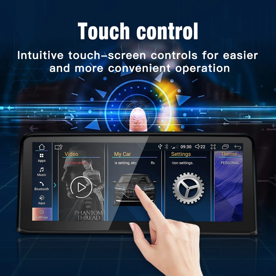 10.25" Android CarPlay Autoradio Stereo 4G GPS für BMW X3 F25 X4 F26 2011-2013 - Bild 3 von 4