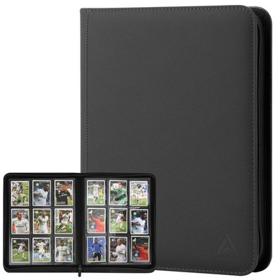 Arkeiliy Card Binder 9 Pocket, Double Sided Pockets Trading Black