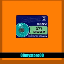 [Exp 10/2032] 1pc Brand New  SONY 377 Watch Battery SR626SW Ships from CA