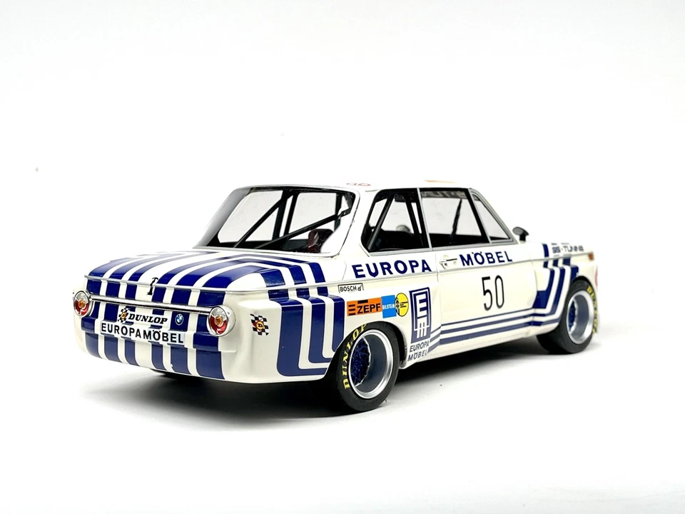 1/18 BOS Modelo BMW 2002 Racing Resina Carrocería Sellada Modelo Coche Blanco Sin Caja Nº322 Foto 3 de 4