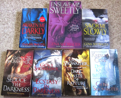 Gena Showalter book lot- the entire Alien Huntress series- all 7 novels/novella