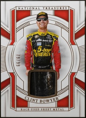 2025 Panini National Treasures - Race Used Sheet #RUS-CBR Clint Bowyer /99 NM