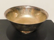 PAUL REVERE TRADE MARK FB ROGERS SILVER CO. REPRODUCTION SILVER PLATED BOWL 8”
