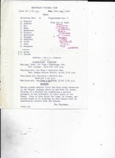 PROGRAMME - BLETCHLEY v BIGGLESWADE RESERVES - 28 AUGUST 1968