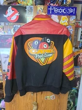 Jeff Hamilton Leather Jacket, Camel Pool League, RARE 90'S, Medium 24x28 Fire