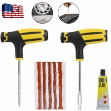 8pc Tire Repair Kit DIY Flat Tire Repair Home Plug Patch Car Truck Motorcycle