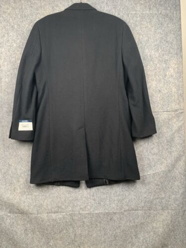 NAUTICA Men's Size 42R Barge Classic Fit Wool/ Cashmere Blend Solid Overcoat - Picture 3 of 8