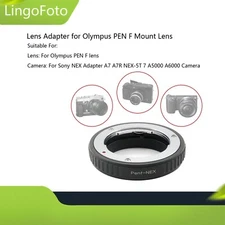 Lens Adapter for Olympus PEN F Mount Lens for Sony NEX Adapter A7 A7R NEX-5T
