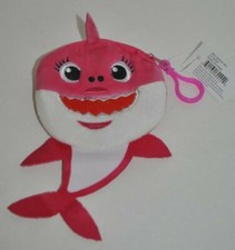 Baby Shark mommy shark coin purse pouch keychain charm NEW