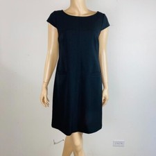 Vince Camuto Dress Womens Black Above Knee Shift Dress 6