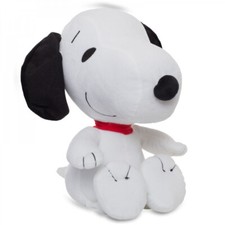 PEANUTS-PELUCHE CANE SNOOPY SEDUTO 33CM-IN PIEDI 47CM SUPERSOFT ORIGINALE NUOVO