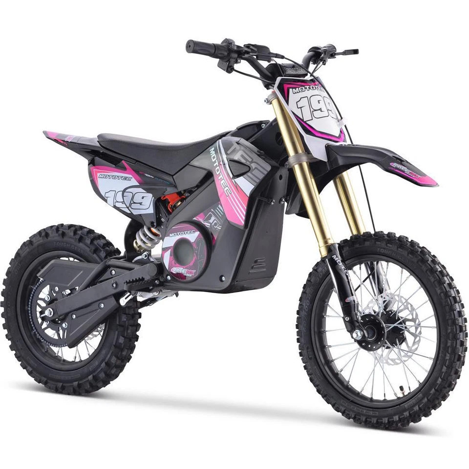 MotoTec 48v 1800w Pro Electric Dirt Bike Lithium Kids Off Road Driveway - Imagem 4 de 4