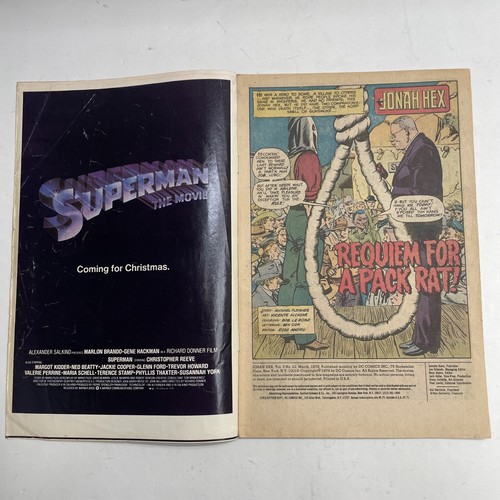 Vtg 1979 JONAH HEX #22 DC Comics Requiem For A Pack Rat Comic - Picture 6 of 15