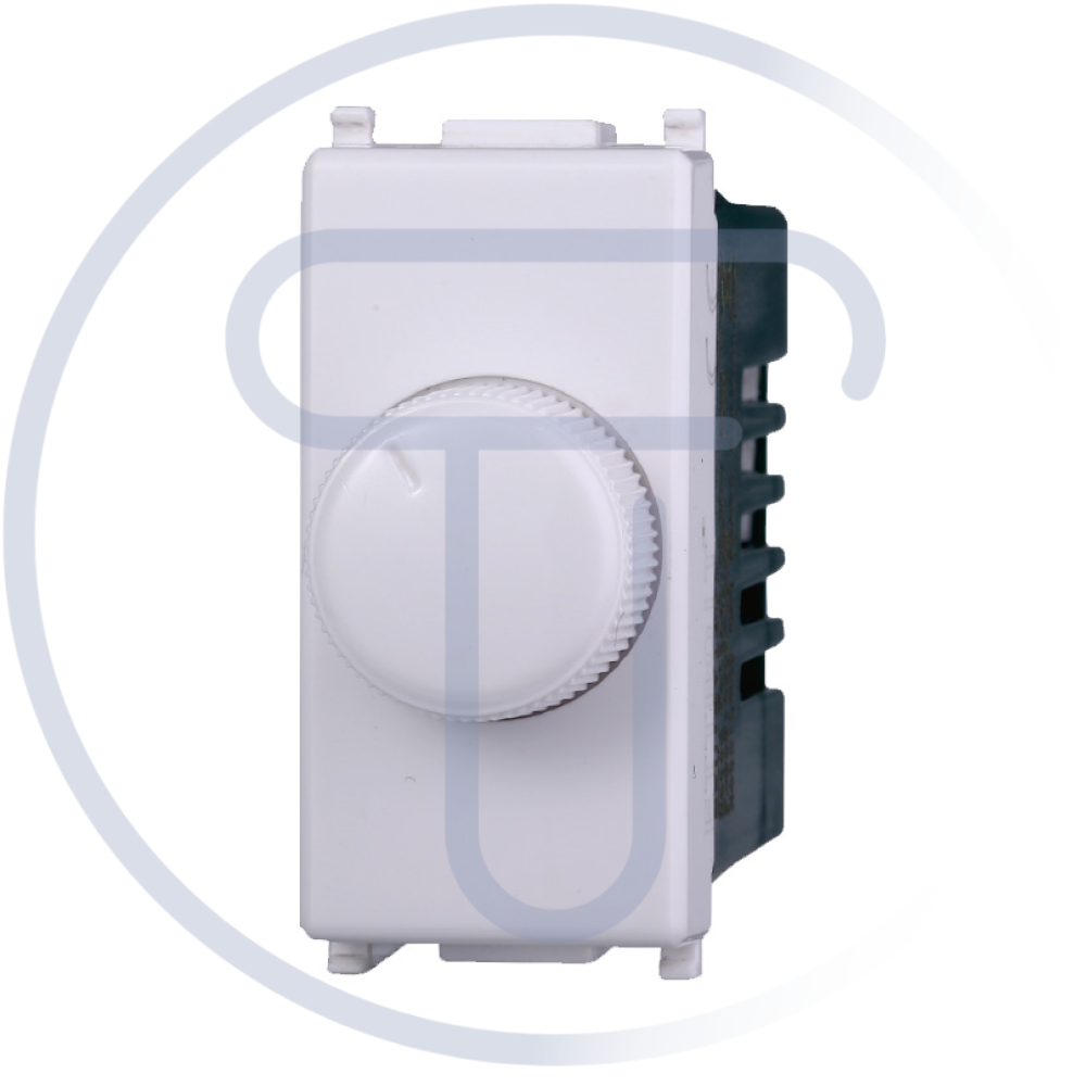 Modulo dimmer 100-1000W ON/OFF, serie Starlight, bianco, compatibile Vimar Plana
