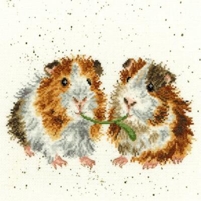 Kit Punto Croce Bothy Threads 'Amici Rampanti' | 36x20cm Su Tela Aida 14pt | Con Perline, Paillettes E Lana