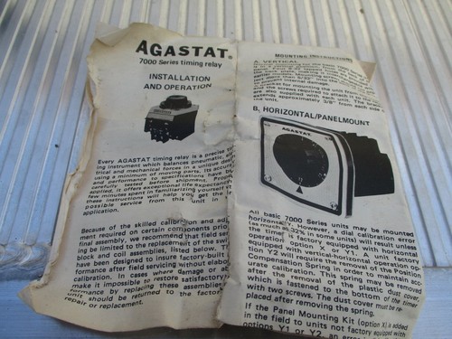 AGASTAT TIMING RELAY NOS MODEL 7012AE - Picture 7 of 7