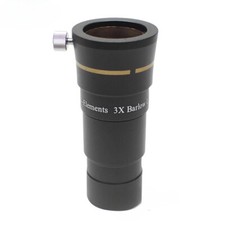 High-Power 3X Barlow Lens 1.25 Inch FMC 4-Elements Apochromatic Barlow Telescope