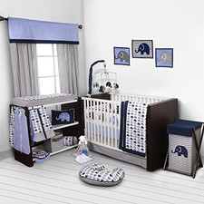 elephant crib bumper pads
