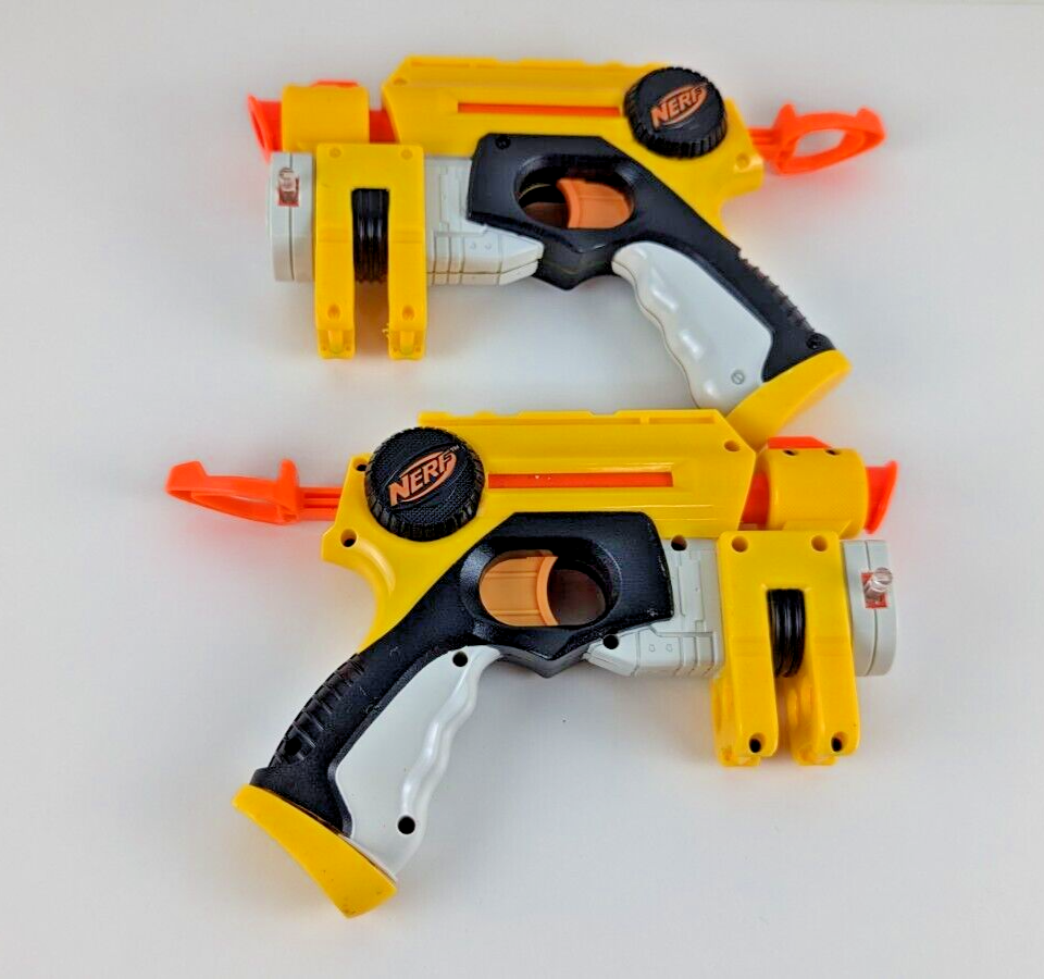 Nerf Pull Back Pistol Dart Gun Laser Sight Lot of 2 | eBay