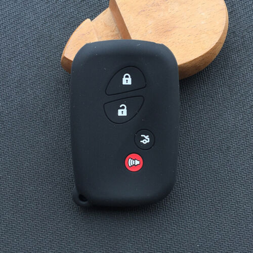 Fit Lexus ES RX UX GS 4 Button Remote Smart Key Fob Silicone Cover Skin Case - Picture 8 of 30