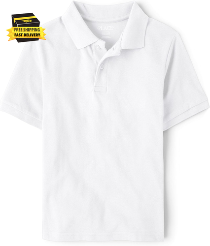 Boys' Uniform Short Sleeve Pique Polo ⭐️⭐️⭐️⭐️⭐️