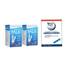 Omnis Health Embrace Blood Glucose 100 Test Strips  Lancets - 100 Ct