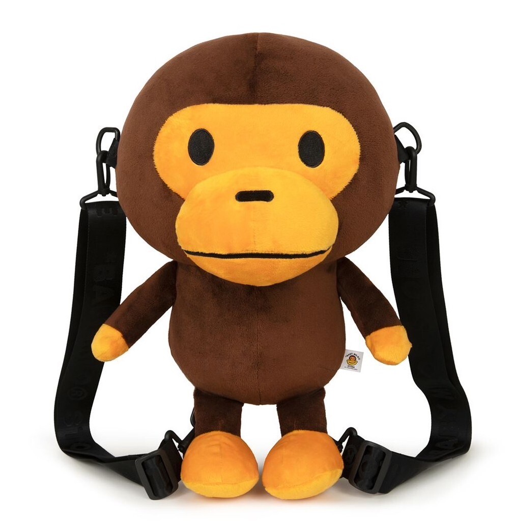 バッグ A BATHING APE BABY MILO DOLL BACKPACK Bape Baby Milo Plush Doll Backpack - Authentic - Collectible
