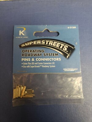 O Scale K-Line 6-21289 Superstreets Operating Roadway System Pins & Connectors