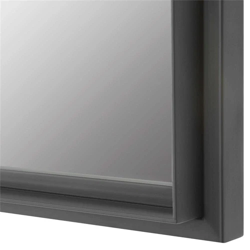 Uttermost Spurgeon Square Transitional MDF and Metal Window Mirror in Black - Picture 5 of 6
