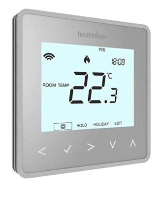 Heatmiser neoStat V2 Programmable Thermostat Platinum Silver 230V | eBay