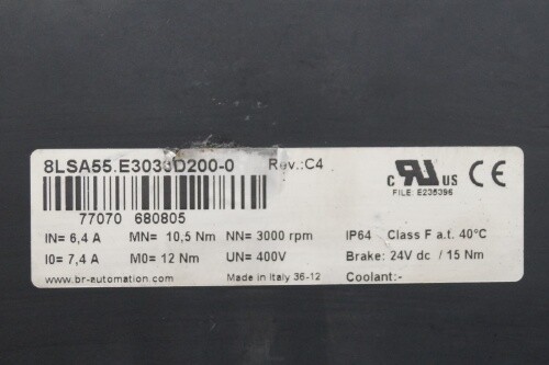 B&R Servo Motor 8LSA55.E3030D200-0 for sale online | eBay