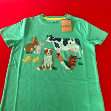 Mini Boden Cute Farm Animals Superstitch Shirt. 6  7 Years.