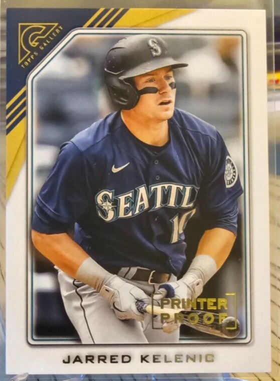 2022 Topps Gallery Printer Proof Jarred Kelenic #13 Seattle Mariners