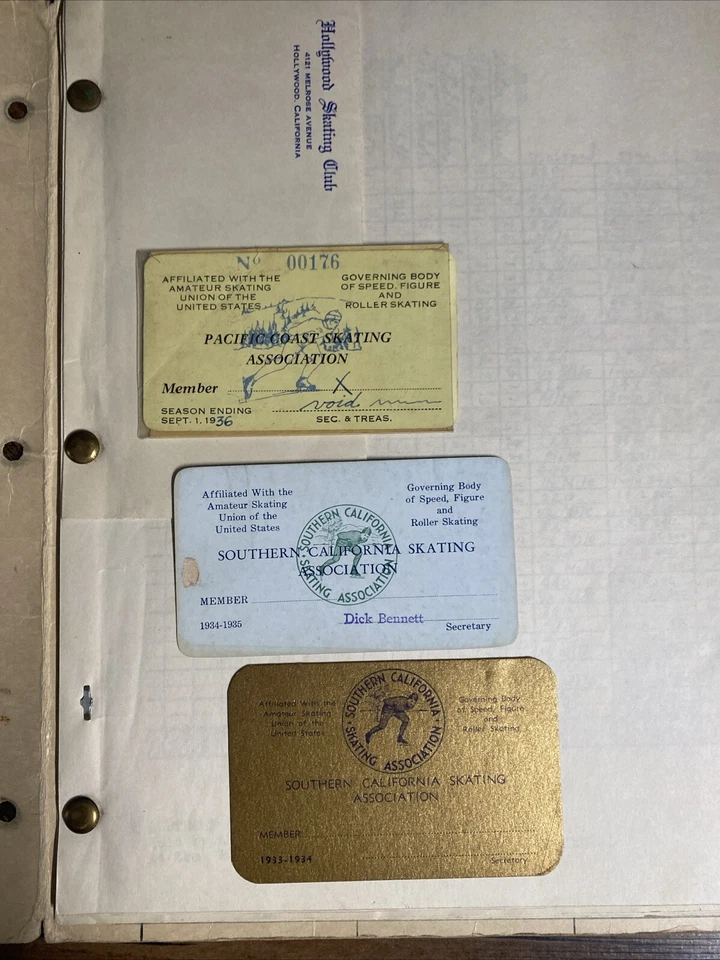 Programas/tarjetas/notas/resultados vintage de patinaje sobre hielo olímpico de Berlín 1936 Foto 3 de 4