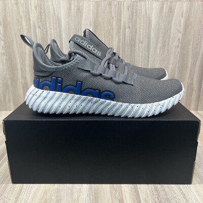 Adidas Kaptir 3.0 Gray White Blue Running Shoes Sneakers IF7315 Men s Sz 12