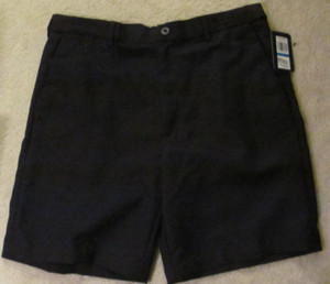 Mens 36 Chaps golf shorts black 9 inseam with comfort waist - NEW