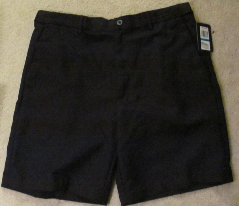 Mens 36 Chaps golf shorts black 9 inseam with comfort waist - NEW